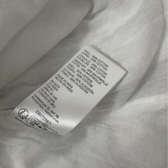 Urban Outfitters White Heidi Corset Flowy Mini Dress Medium Boho Fairy Cottage - Picture 11 of 11